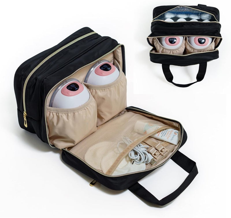 Ameda Universal Breast Pump Travel Bag | Pumping Essentials | Wearable Breast Pump Bag with Cooler | Wearable Breastpump Tote | Breastmilk Cooler - Image 1